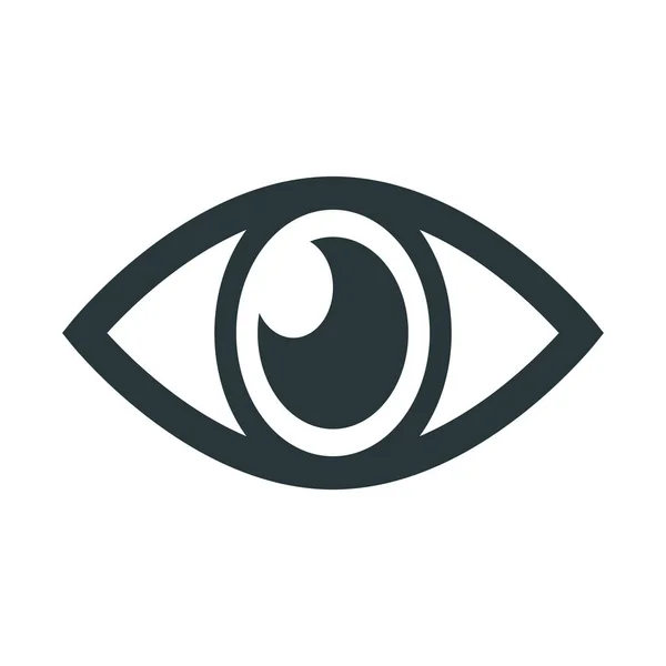 Einfaches Schönes Augensymbol Editierbarer Vektor — Stockvektor