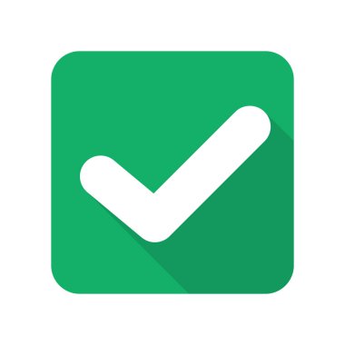 Gölgeli kutucuk simgesi. Düzenlenebilir vektör.