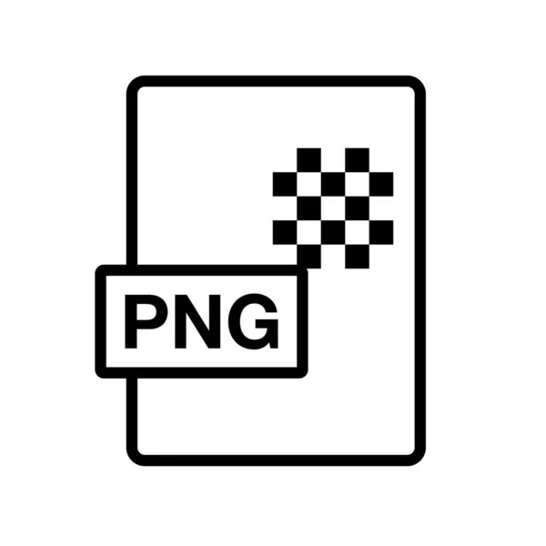 Icono Archivo Png Simple Archivo Datos Png Vector Editable — Archivo Imágenes Vectoriales