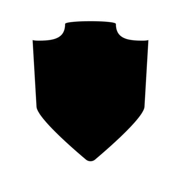 Knight Shield Silhouette Icon Editable Vector — Stock Vector