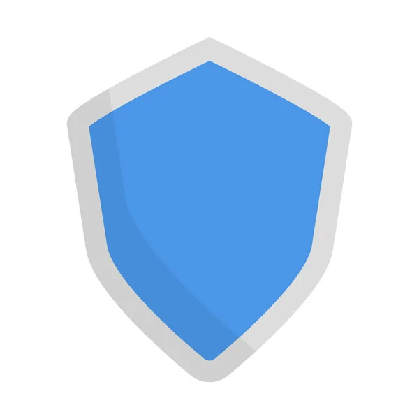 Diseño Plano Icono Escudo Azul Vector Editable — Vector de stock