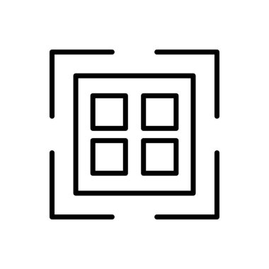 QR kod taraması simgesi. QR kodu ödemesi. Düzenlenebilir vektör.