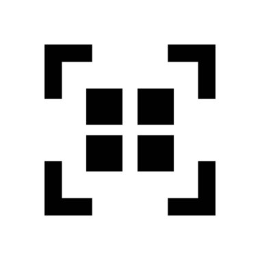 QR kod taraması. QR ödemesi. Düzenlenebilir vektör.