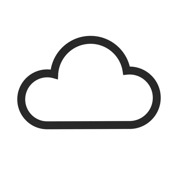 Wolkensymbol Gas Ikone Editierbarer Vektor — Stockvektor