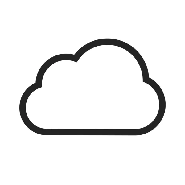 雲のアイコン 航空アイコン 編集可能なベクトル — ストックベクタ