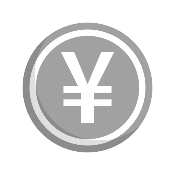 Japansk Yenikon Kinesisk Yuanikon Redigerbar Vektor — Stock vektor