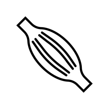 Basit kas lifleri ikonu. Kas gücü. Düzenlenebilir vektör.