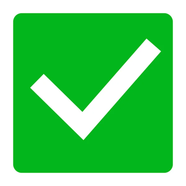 Зеленый Флажок Задача Выполнена Выбор Анкеты Редактируемый Вектор — стоковый вектор