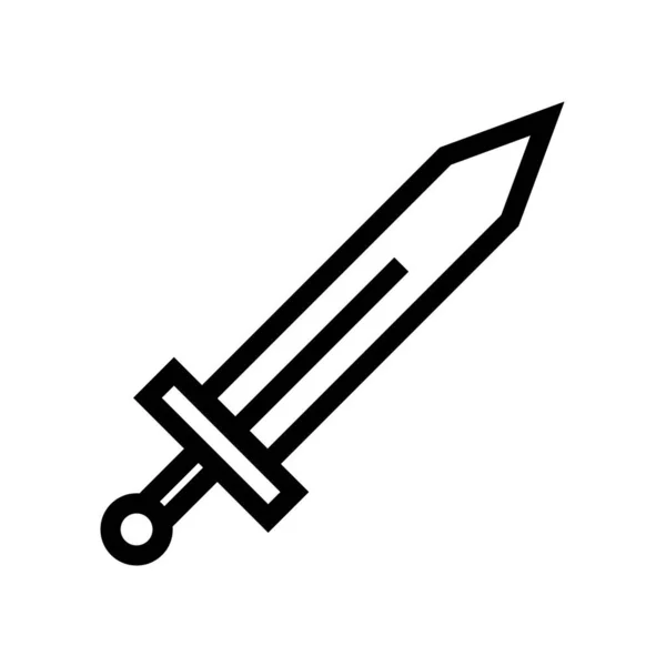Sword Item Con Weapon Editable Vector — Stock Vector