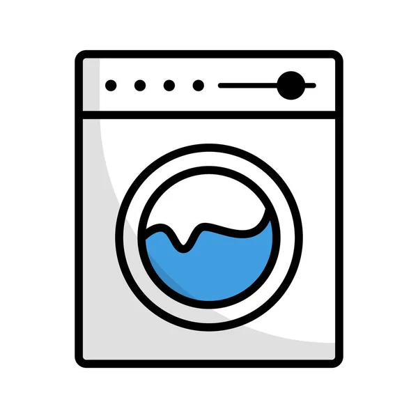 Ícone Máquina Lavar Roupa Simples Lavandaria Vetor Editável —  Vetores de Stock