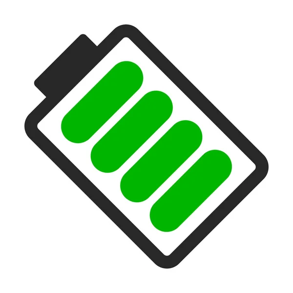 Icono Batería Carga Simple Batería Recargable Vector Editable — Vector de stock