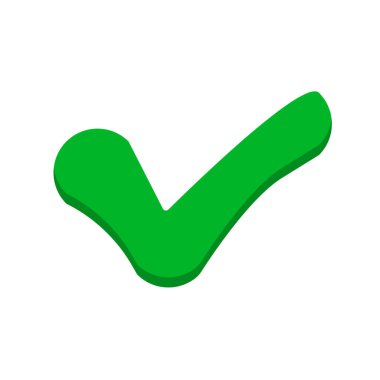 İşaretleme simgesini vurgula. Başarı. İyiye işaret. Düzenlenebilir vektör.