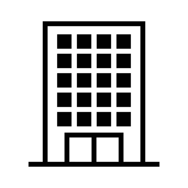 Ikona Budynku Biurowego Wieża Biurowa Wektor Edytowalny — Wektor stockowy