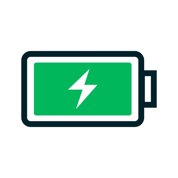 Icône Batterie Charge Design Plat Batterie Charge Vecteur Modifiable — Image vectorielle