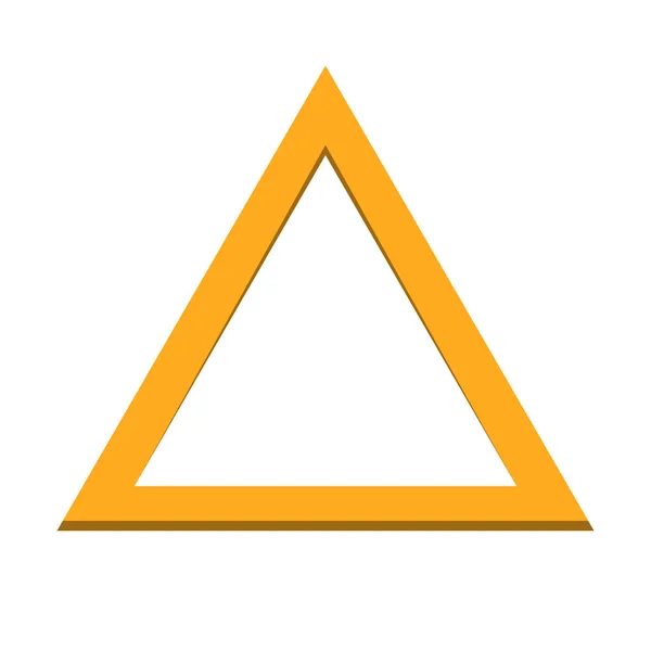 Gele Driehoekige Vorm Pictogram Bewerkbare Vector — Stockvector