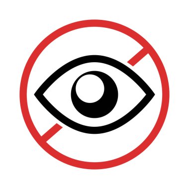 Simgeye bakma. Bakma. Düzenlenebilir vektör.