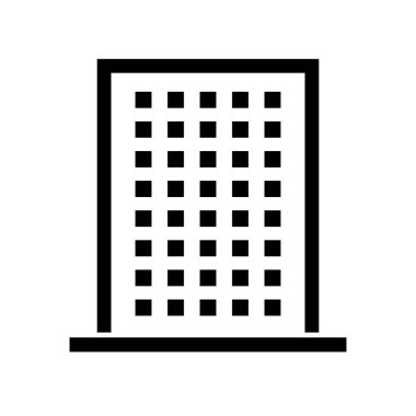 Konut kompleksi simgesi. Bina. Düzenlenebilir vektör.