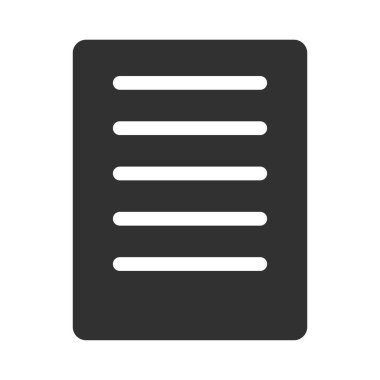 Bilgisayar dosya siluet simgesi. Düzenlenebilir vektör.