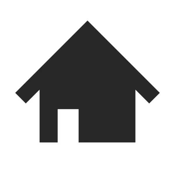 Ikone Der Haussilhouette Immobilien Ikone Wohnungsbau Editierbarer Vektor — Stockvektor