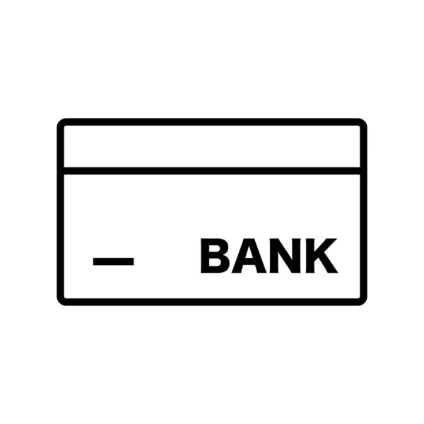 Bankszámla Ikon Számlaegyenleg Vágható Vektor — Stock Vector