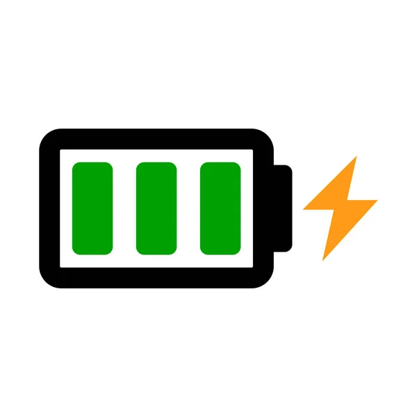 Icône Batterie Charge Simple Vecteur Modifiable — Image vectorielle