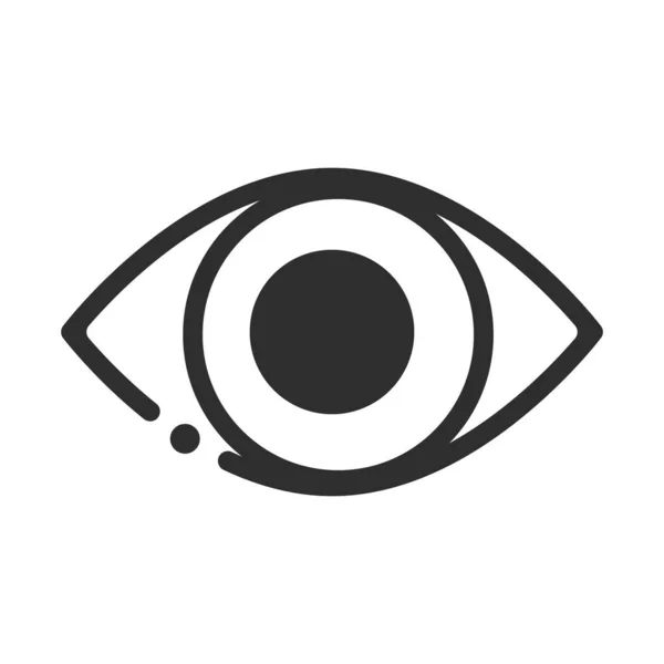 Modern Eye Icon Look Editable Vector — Stock Vector