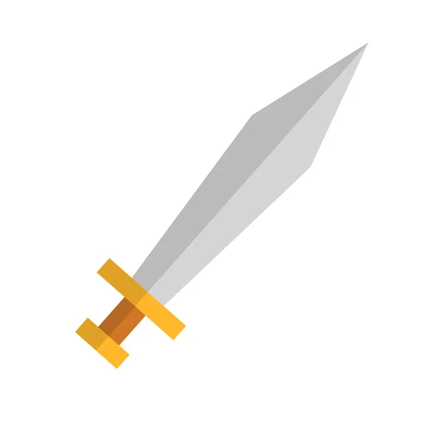 平らなデザインの剣のアイコン 武器アイコン 編集可能なベクトル — ストックベクタ