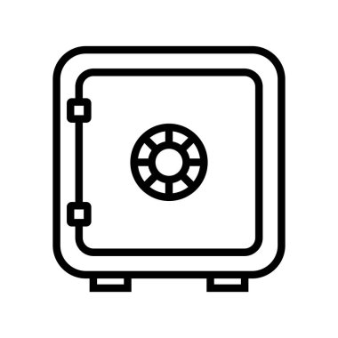 Düz tasarım kasa simgesi. Güç kutusu. Düzenlenebilir vektör.