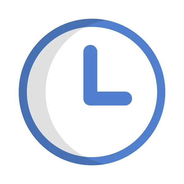 Icono Reloj Diseño Plano Tiempo Vector Editable — Archivo Imágenes Vectoriales