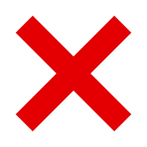 赤い十字マークのアイコン 編集可能なベクトル — ストックベクタ