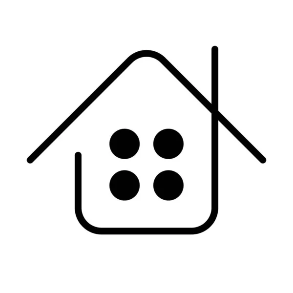 モダンな家のロゴ 住宅ロゴ 編集可能なベクトル — ストックベクタ