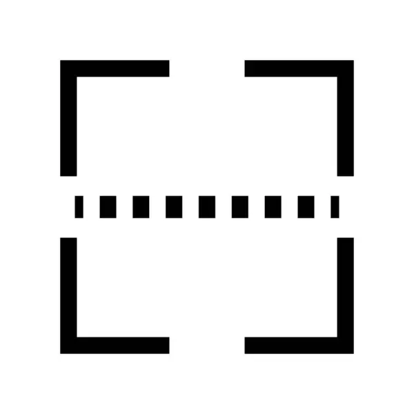 Icône Balayage Contrôle Code Vecteur Modifiable — Image vectorielle