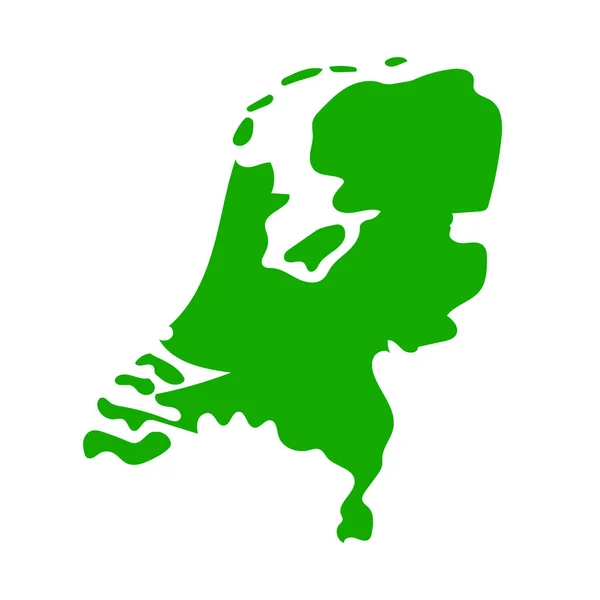 Nederländerna Karta Nederländsk Karta Redigerbar Vektor — Stock vektor