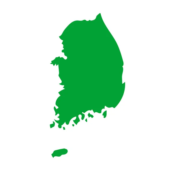 Corea Del Sur Mapa Icono Vector Editable — Archivo Imágenes Vectoriales