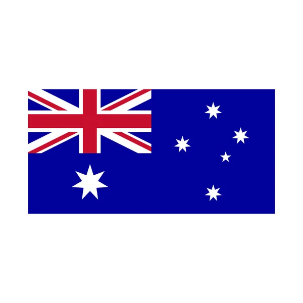 Ikona Australské Vlajky Vlajka Austrálie Ikony Upravitelný Vektor — Stockový vektor