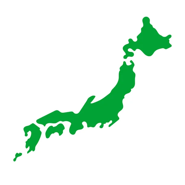 Japan Kaart Japans Grondgebied Bewerkbare Vector — Stockvector