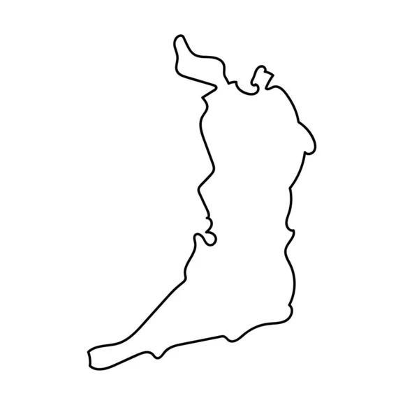 Ícone Mapa Simples Província Osaka Vetor Editável — Vetor de Stock