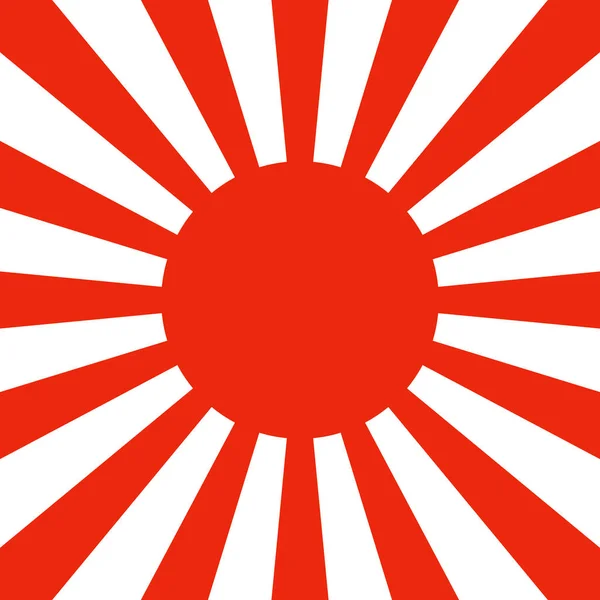 Quadrado Rising Sun Flag Background Vetor Editável — Vetor de Stock