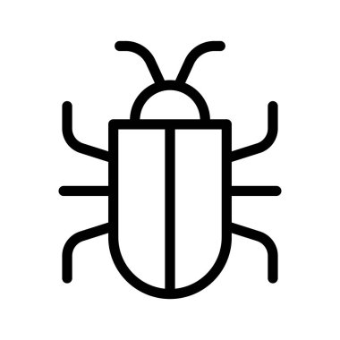 Basit bir haşere ikonu. Böcek. Düzenlenebilir vektör.