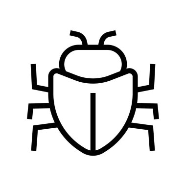 Böcek simgesi. Baş belası. Böcek. Düzenlenebilir vektör.