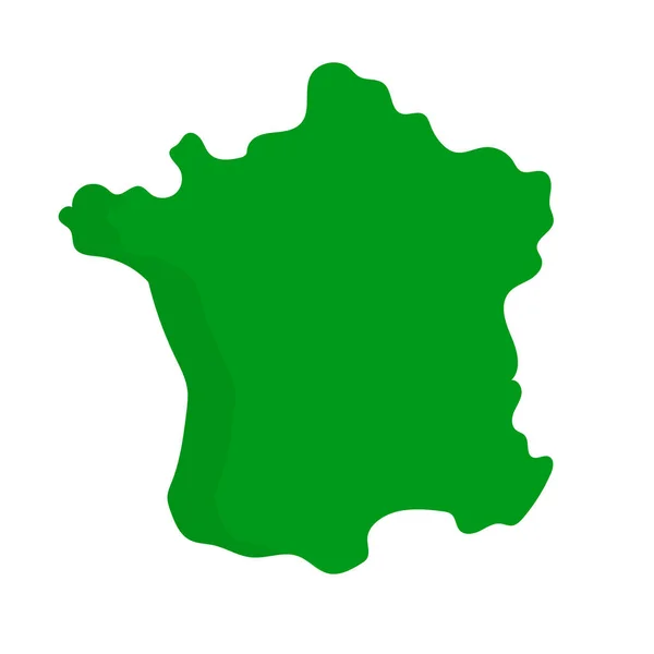 Γαλλικός Χάρτης Εικονίδιο Χάρτη Γαλλίας Επεξεργάσιμο Διάνυσμα — Διανυσματικό Αρχείο