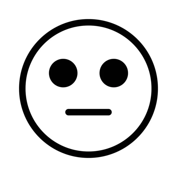 Normal Expression Face Icon Editable Vector — Stock Vector