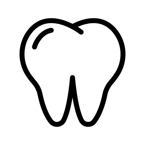 Simple Icône Dent Icône Dentaire Vecteur Modifiable — Image vectorielle