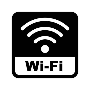 Wi-Fi işareti. Kablosuz bağlantı noktası. Düzenlenebilir vektör.