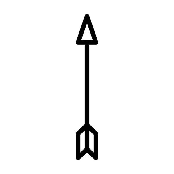 Simple Icono Flecha Tiro Con Arco Vector Editable — Vector de stock