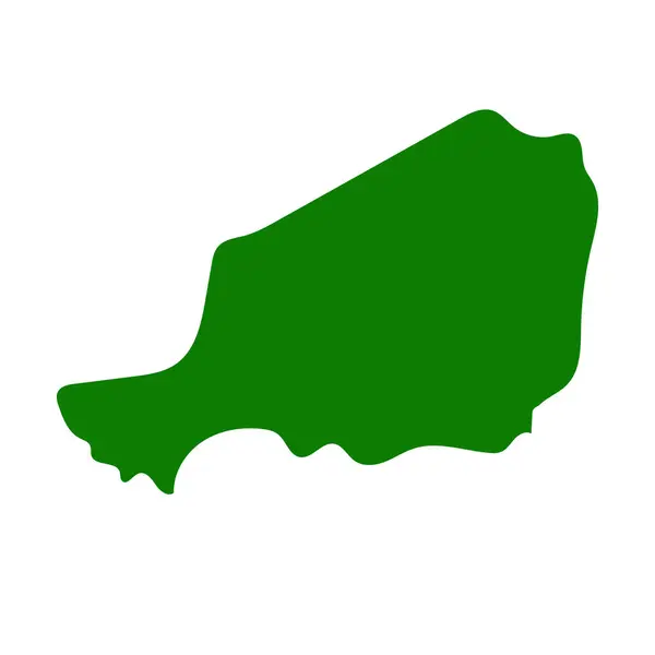 Ikona Mapy Nigeru Upravitelný Vektor — Stockový vektor