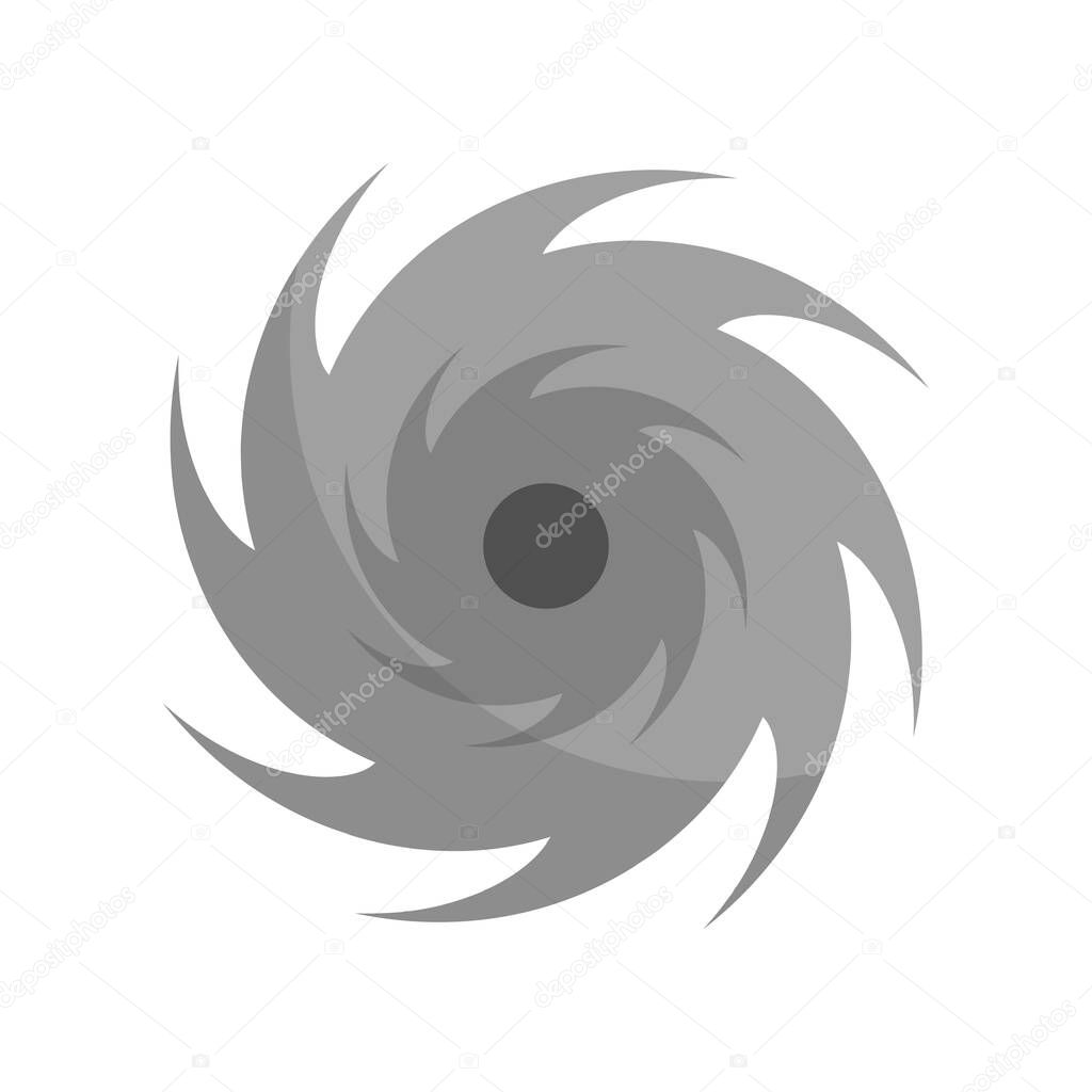 Typhoon icon. Hurricane icon. Editable vector.