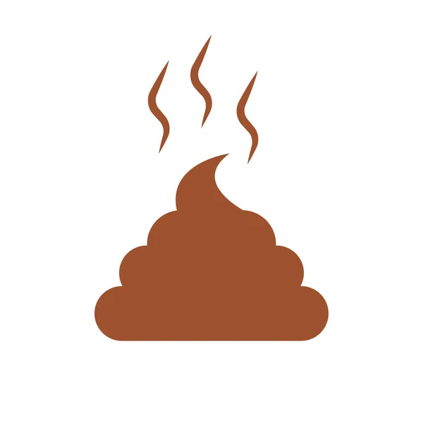 Brown Poop Poop Smell Icon Editable Vector — Stock Vector