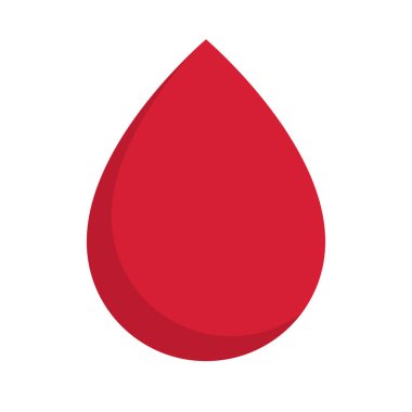 Kırmızı kan ikonu. Hemoglobin. Düzenlenebilir vektör.