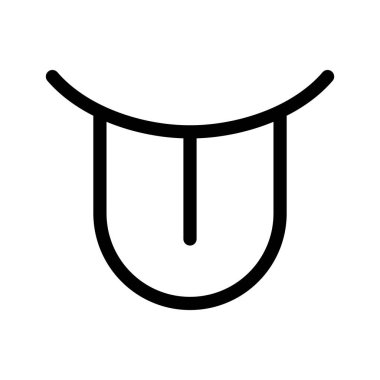 Basit bir dil ikonu. Düzenlenebilir vektör.